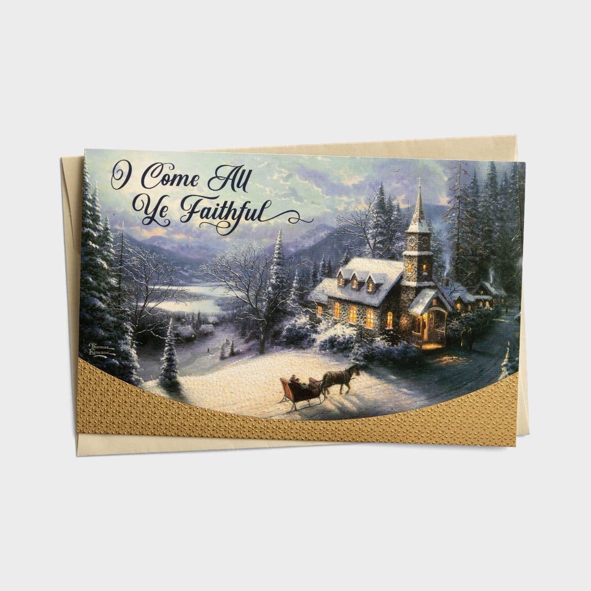 Thomas Kinkade - O Come All Ye Faithful - 18 Christmas Boxed Cards, NCV