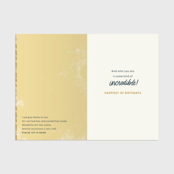 Tony Evans - Birthday - Exactly Who God Intended - 3 Greeting Cards