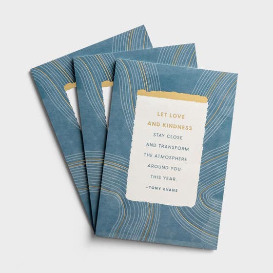 Tony Evans - Birthday - Let Love and Kindness Stay Close - 3 Greeting Cards