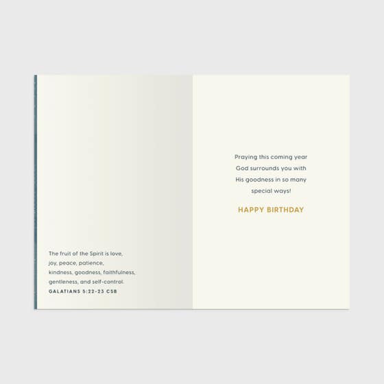 Tony Evans - Birthday - Let Love and Kindness Stay Close - 3 Greeting Cards