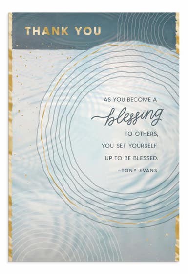 Tony Evans - Thank You - Become a Blessing - 3 Greeting Cards