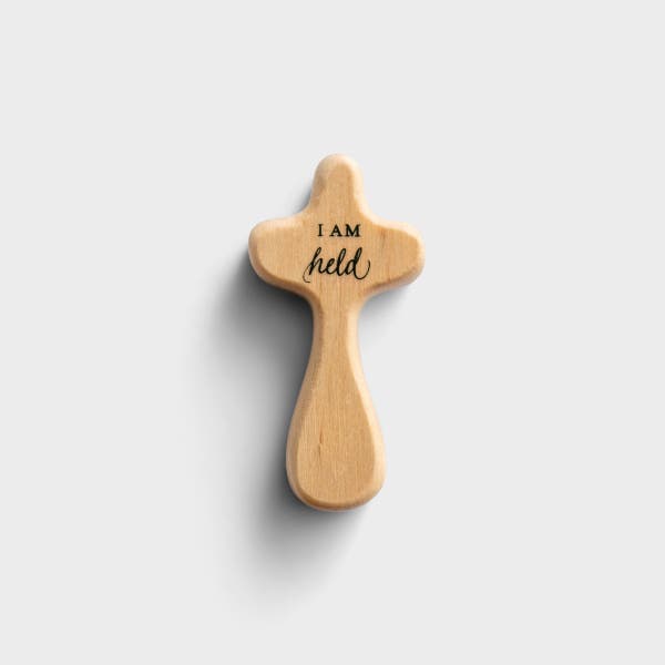 Hallmark - In His Hands - Birch Wood Pocket Cross