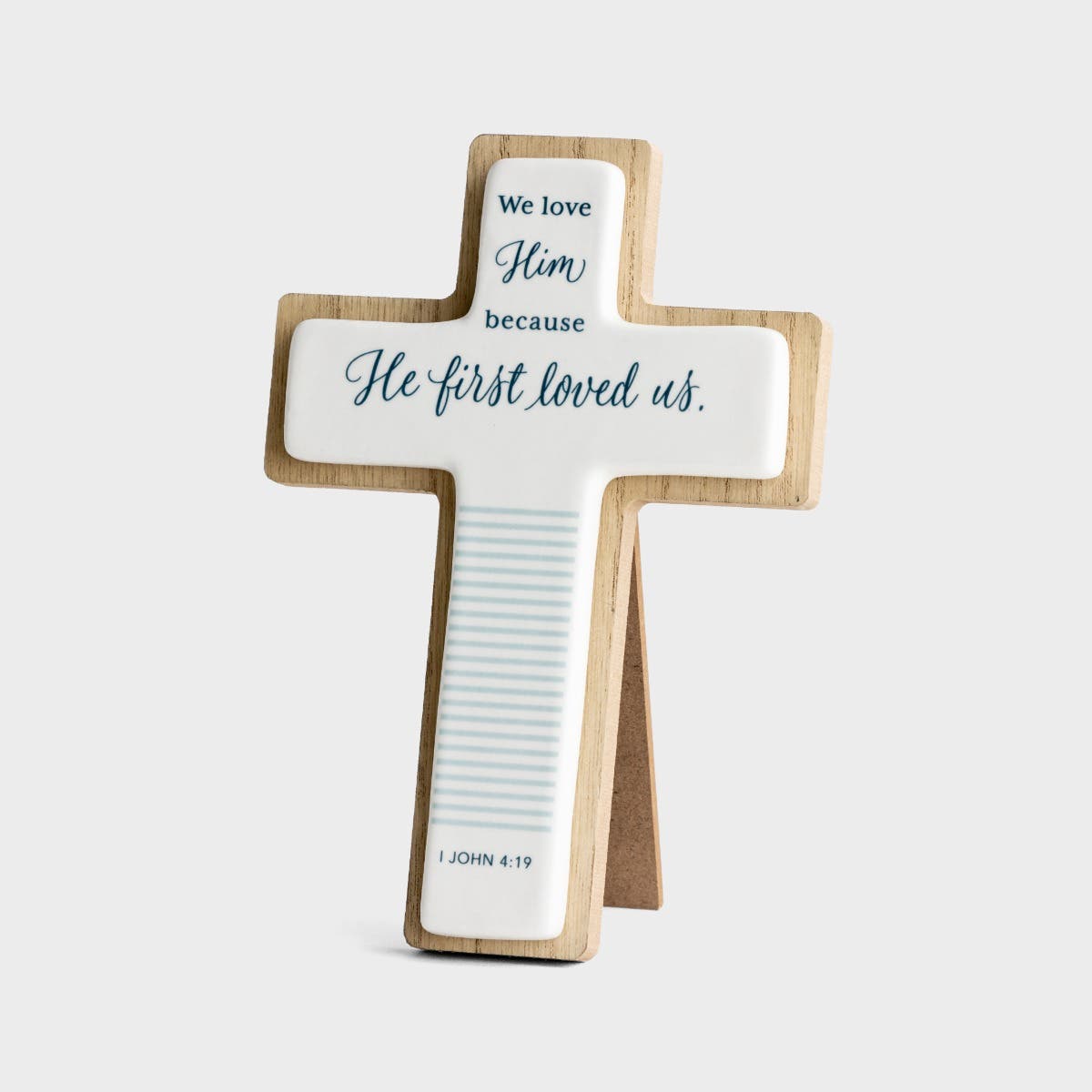 Hallmark - He First Loved Us - Decorative Tabletop Cross