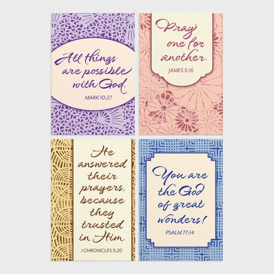 Praying for You - Patterns Design - 12 Boxed Cards