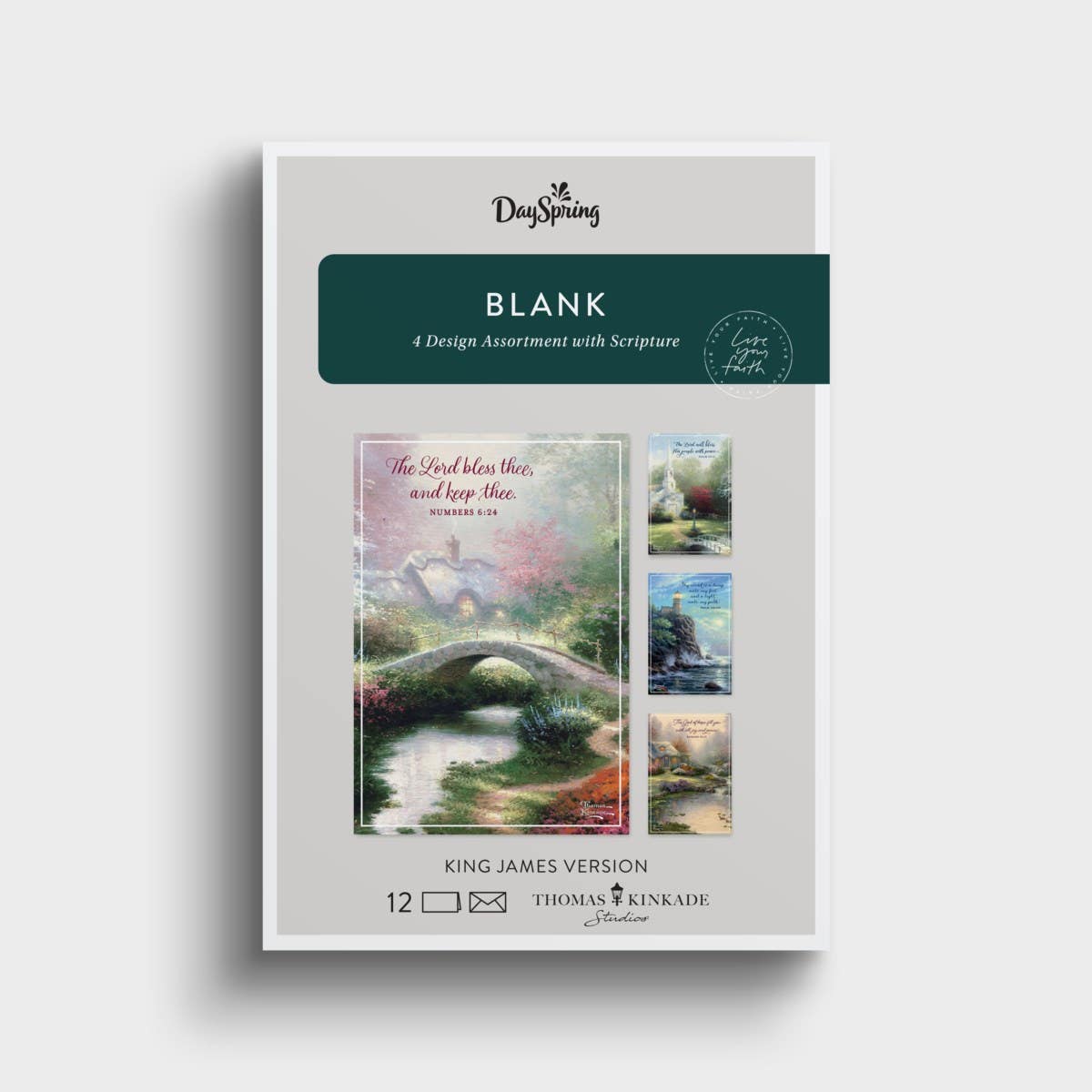 Thomas Kinkade - Blank - 12 Boxed Cards and Envelopes, KJV