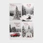Black and White Christmas Classics - 60 Bulk Christmas Boxed Cards and Envelopes