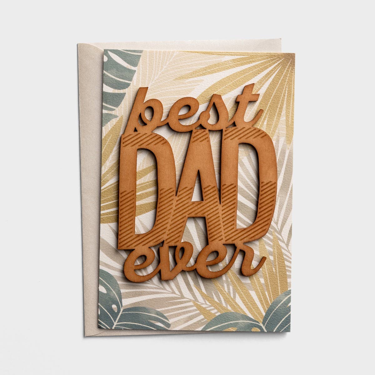 Father's Day - Best Dad Ever - 1 Premium Greeting Card