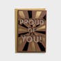 Congratulations - Proud of You - 1 Premium Greeting Card