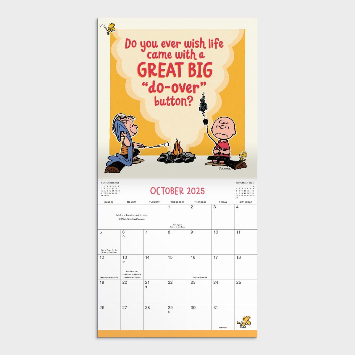 2025 Peanuts Inspirational Wall Calendar DaySpring
