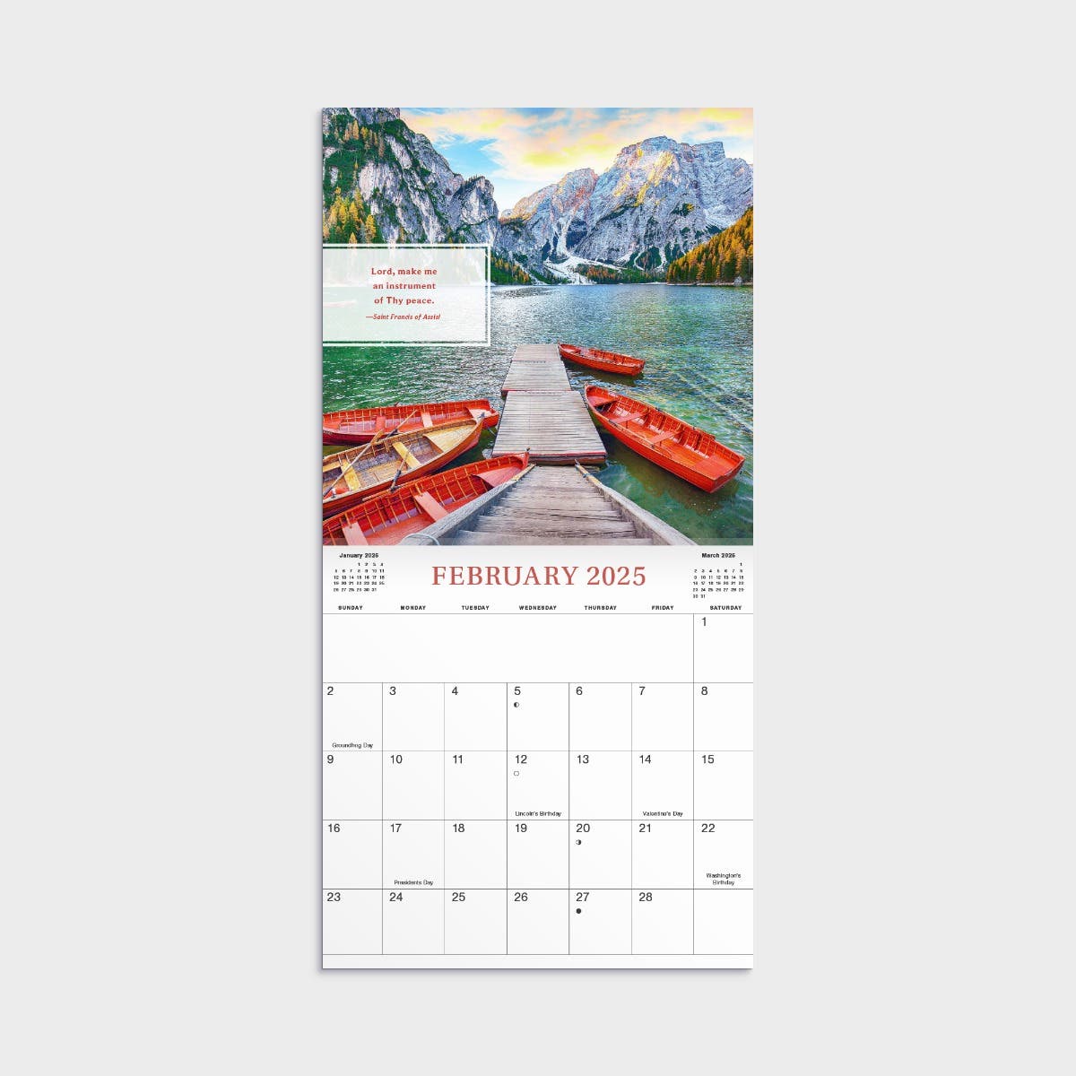 2025 Pathways Inspirational Mini Wall Calendar DaySpring