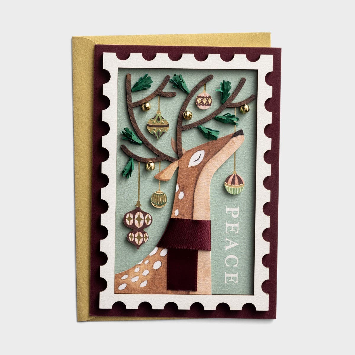 Christmas - For Anyone - Deer - 1 Premium Greeting card