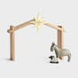 Mary & Martha - Nativity Scene Stable, Sheep, & Donkey Set