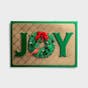 Christmas - For Anyone - Joy Wreath - 1 Premium Greeting Card