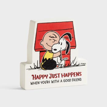Peanuts® 'Happy Just Happens' Tabletop Decor
