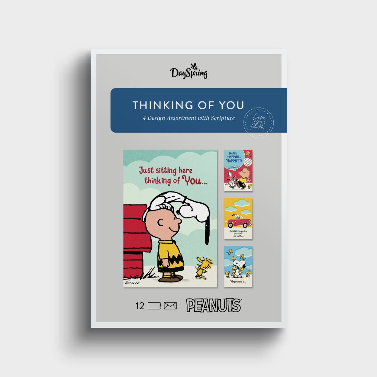 Peanuts® - Thinking of You - 12 Boxed Cards and Envelopes