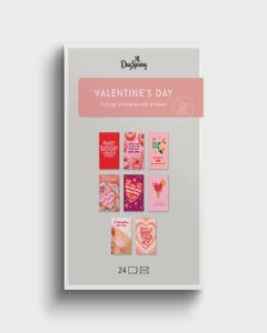 Valentine's Day Assortment - 24 Boxed Cards and Envelopes