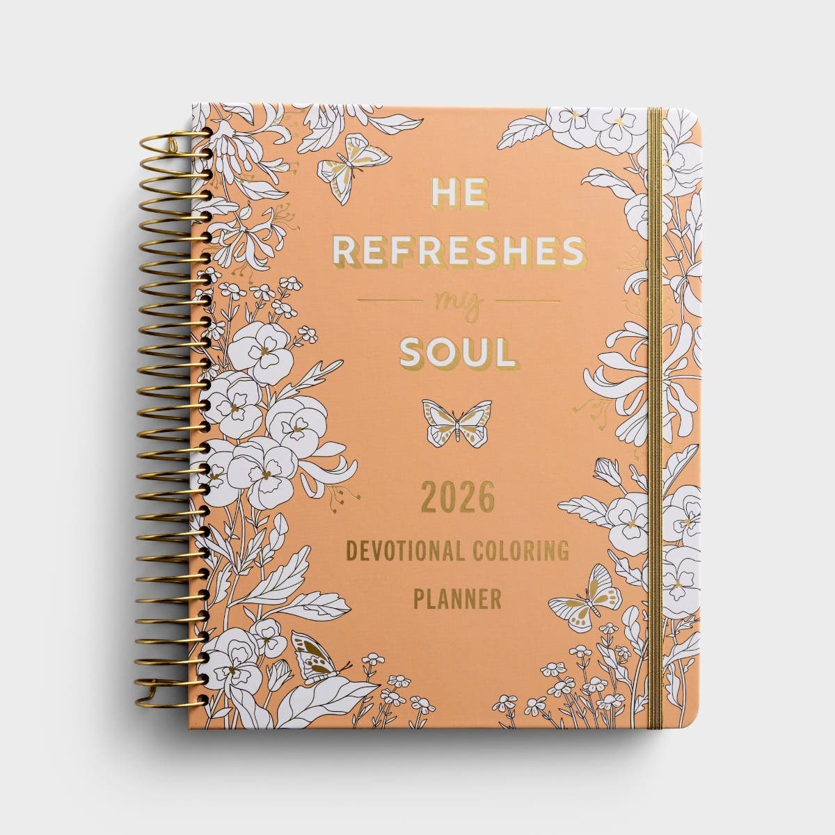 He Refreshes My Soul - 2025-2026 18-Month Premium Devotional Coloring Planner