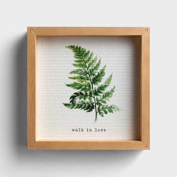 Walk in Love - Framed Textured Art