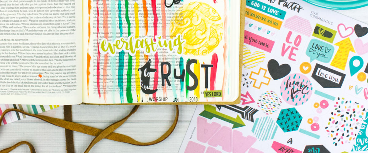 Bible Journaling Tutorial: Adding Texture with Pencil Rubbings