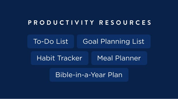 Set Goals, Make Plans, Read the Bible Daily