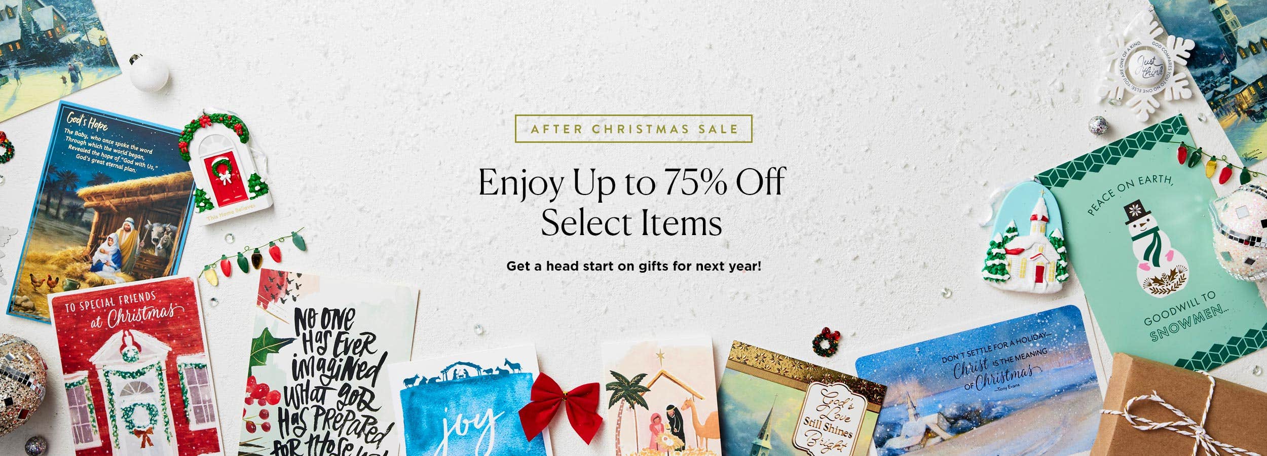 After Christmas Sale: Up to 75% Off Select Items